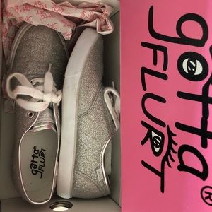 Silver Sparkle Sneakers